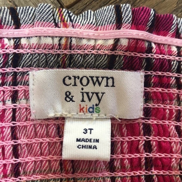 Pink Plaid Crown & Ivy Dress NWT - Picture 5 of 10